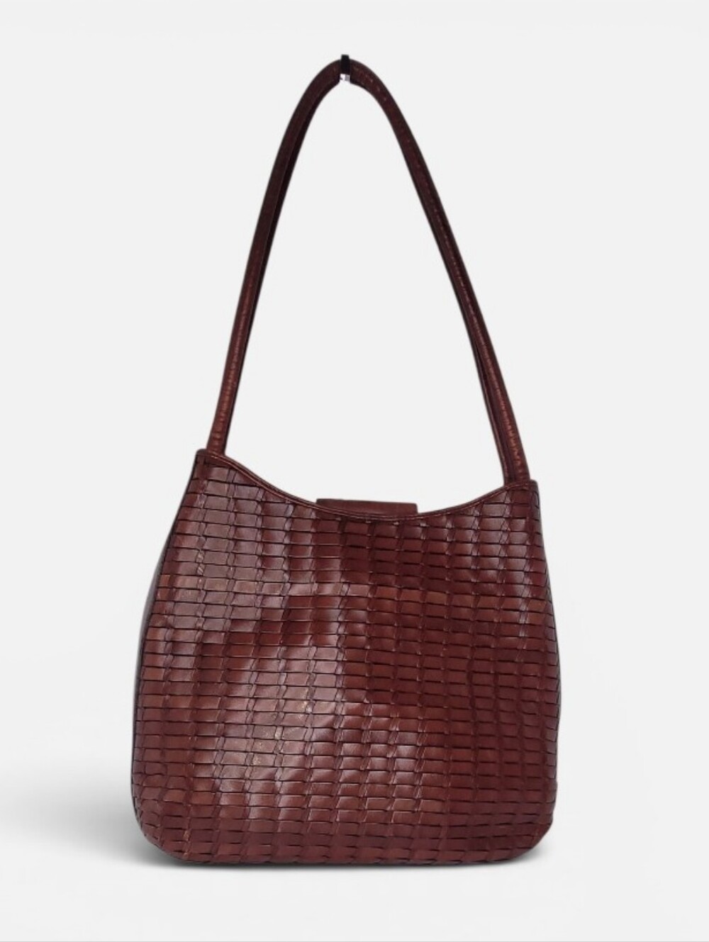 Fossil Woven Shoulder Bag in Dark Brown - Picture 2 of 6